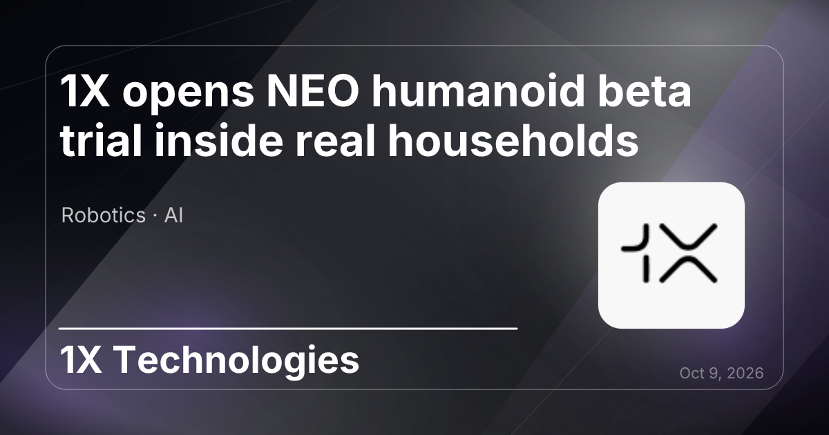 1X abre la beta de NEO en hogares reales